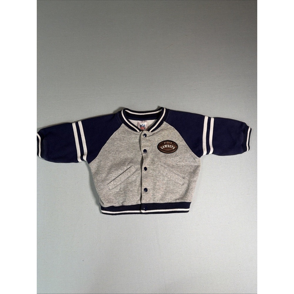 Nfl Dallas Cowboys 12 Months Child's Cowboys Cotton 80% Cotton  Snap Jacket